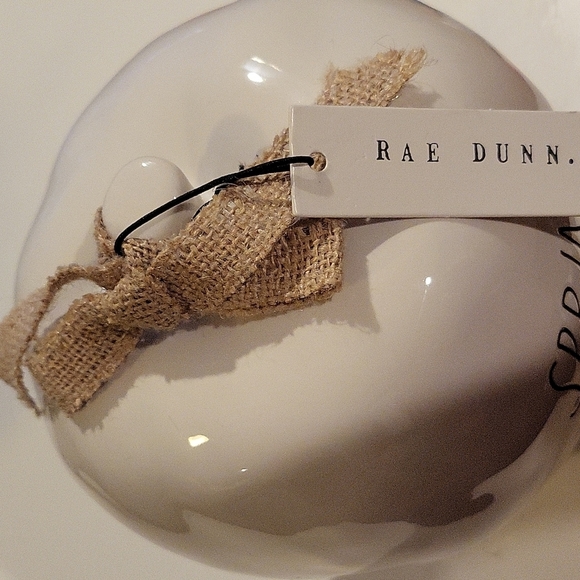 RAE Dunn Apple SPRING by Magenta Birdhouse White - Picture 2 of 4